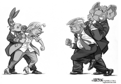 CLINTON AND TRUMP READY TO DEBATE by R.J. Matson