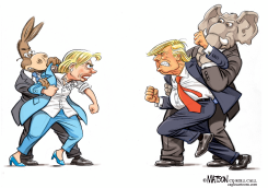 CLINTON AND TRUMP READY TO DEBATE by R.J. Matson