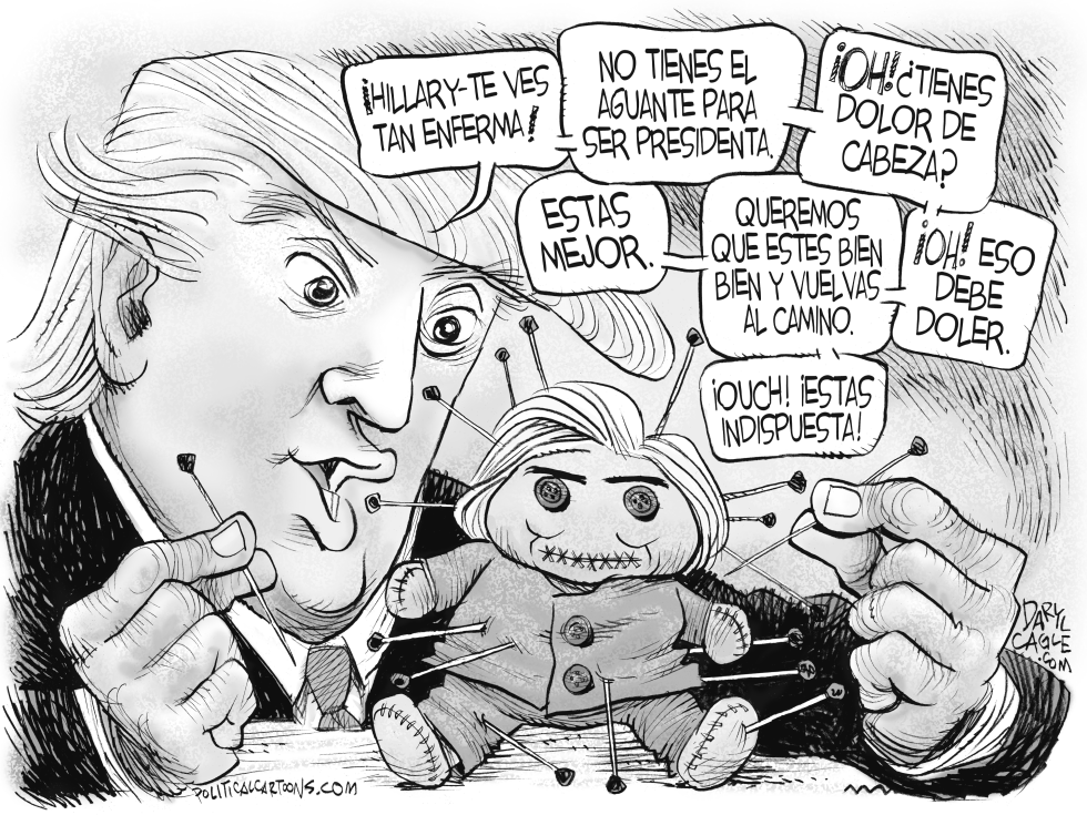  TRUM Y LA MUñECA VUDU DE HILLARY by Daryl Cagle