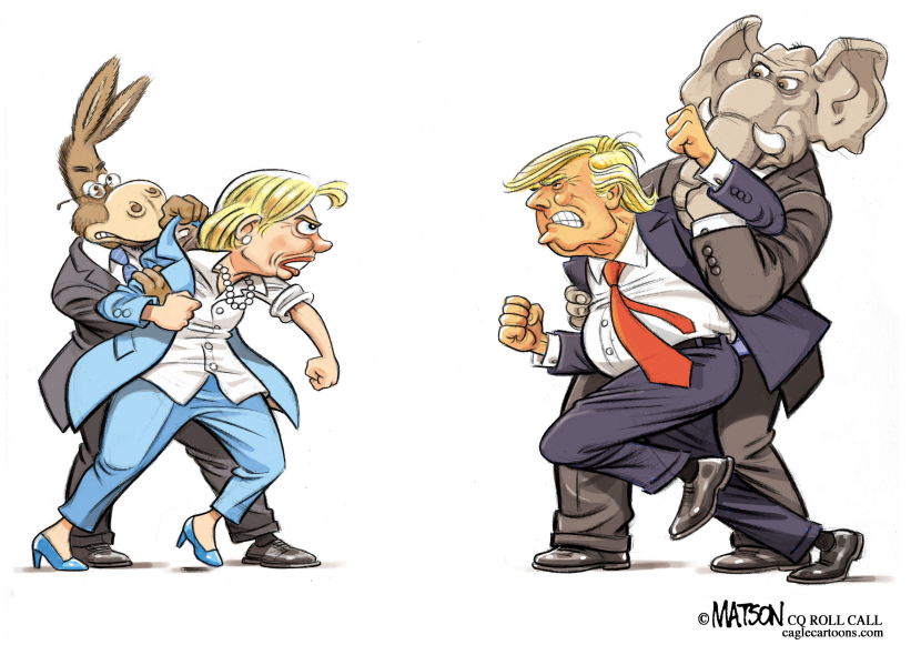 Clinton y Trump Debaten / COLOR
