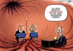 THE FIRST DEBATE  by Nate Beeler