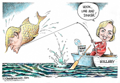 TRUMP DEBATE BAIT  by Dave Granlund