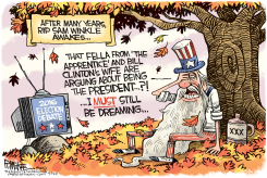 DEBATE - RIP SAM WINKLE  by Rick McKee