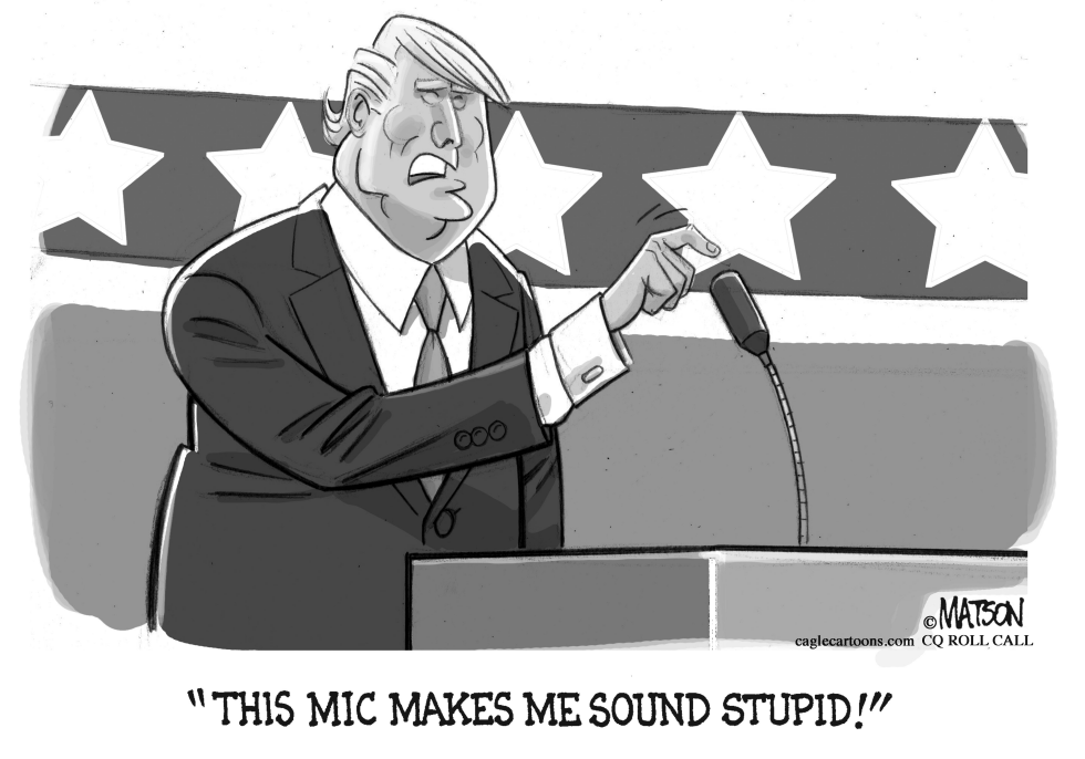 Trump Complains About Stupid Microphone