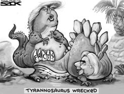 DEBATE DINOS by Steve Sack