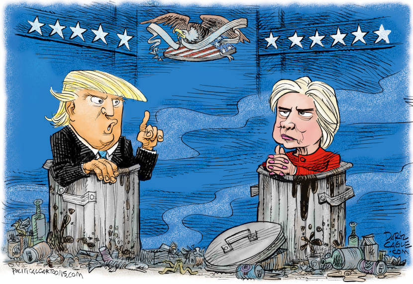 Presidential Debate Garbage COLOR