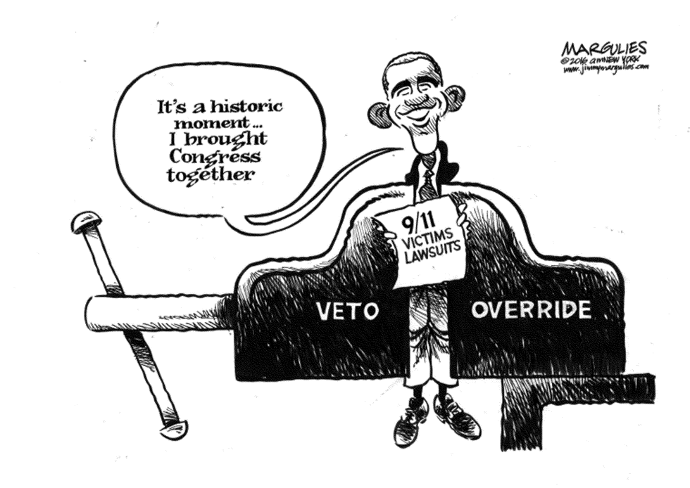 Obama Veto Override of 9/11 Victim Lawsuits