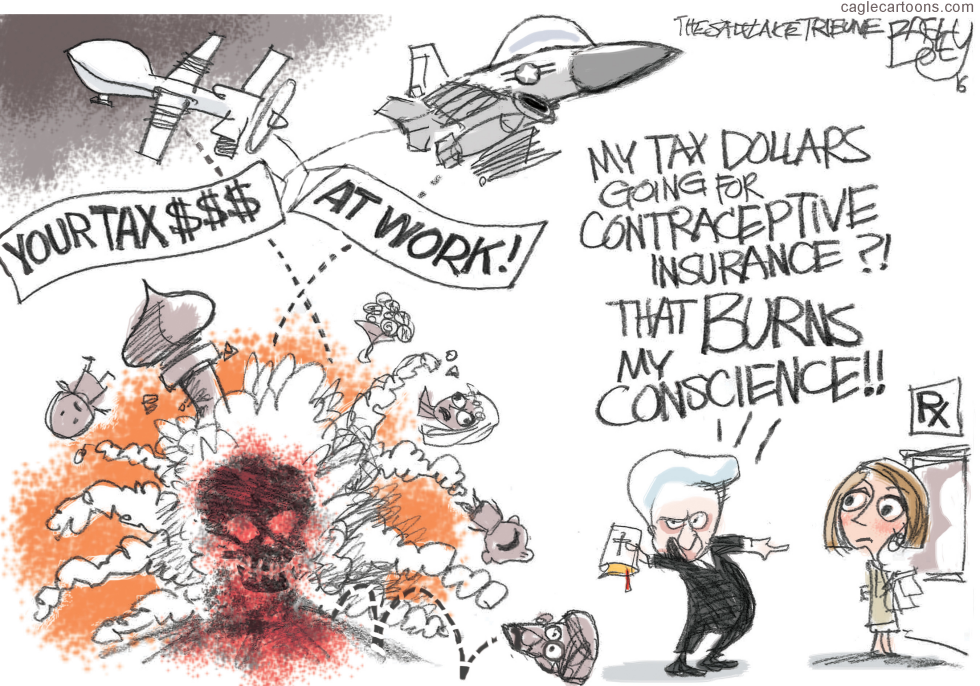  ATTACK ON RELIGION  by Pat Bagley