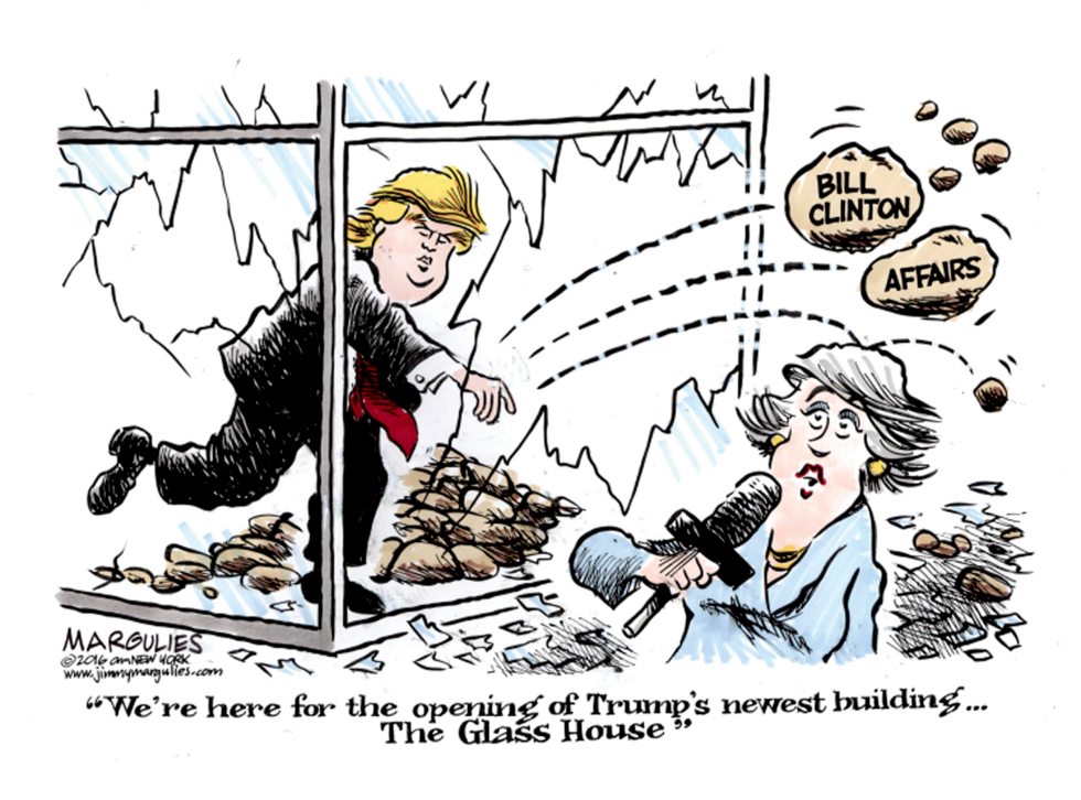 Trump attacks Bill Clinton color
