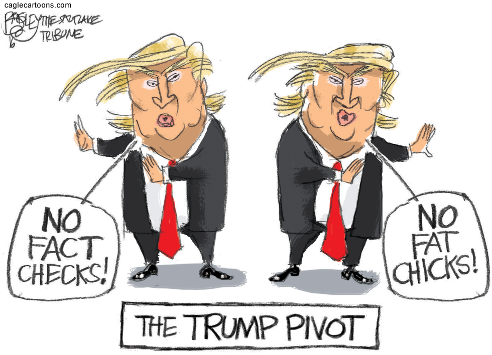  TRUMP PIVOTS by Pat Bagley