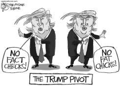 TRUMP PIVOTS by Pat Bagley
