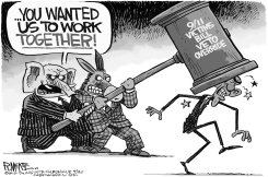 OBAMA VETO OVERRIDE by Rick McKee
