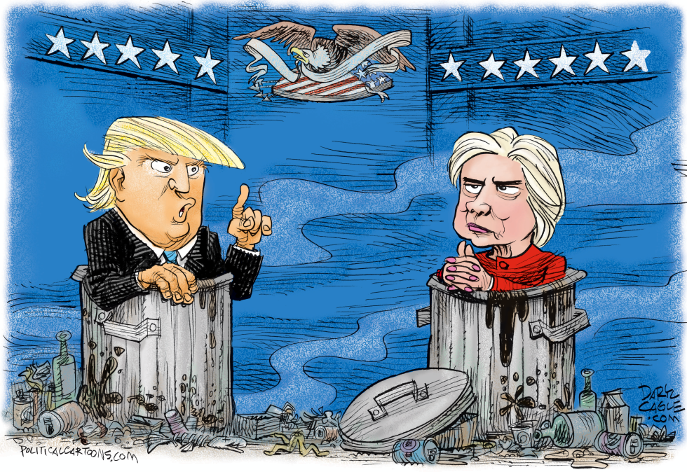  BASURA DEL DEBATE PRESIDENCIAL  by Daryl Cagle