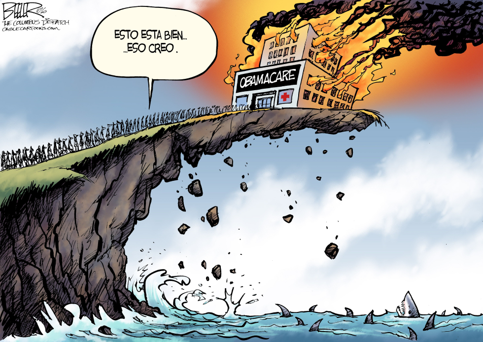  DESASTRE DEL OBAMACARE  by Nate Beeler