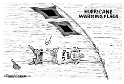 HURRICANES AND WARNING FLAGS  by Dave Granlund