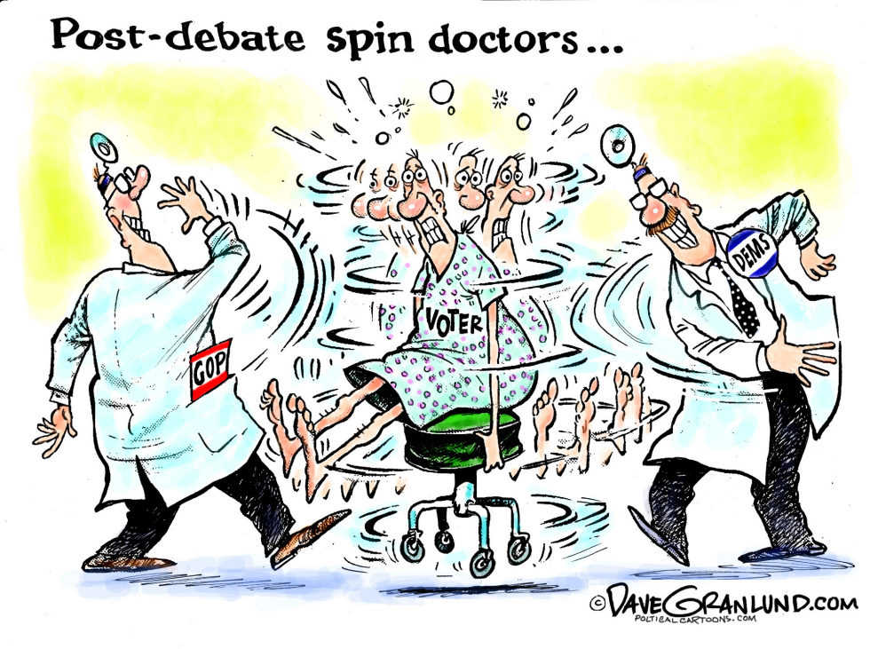 Post Debate spin doctors COLOR