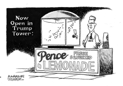 PENCE AND VP DEBATE by Jimmy Margulies