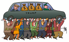 TRUMP PAYING NO TAXES by Arend Van Dam