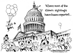 CLOWN SIGHTINGS by Dave Granlund