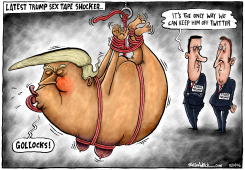 HOGTIED TWITTER MAD TRUMP by Brian Adcock