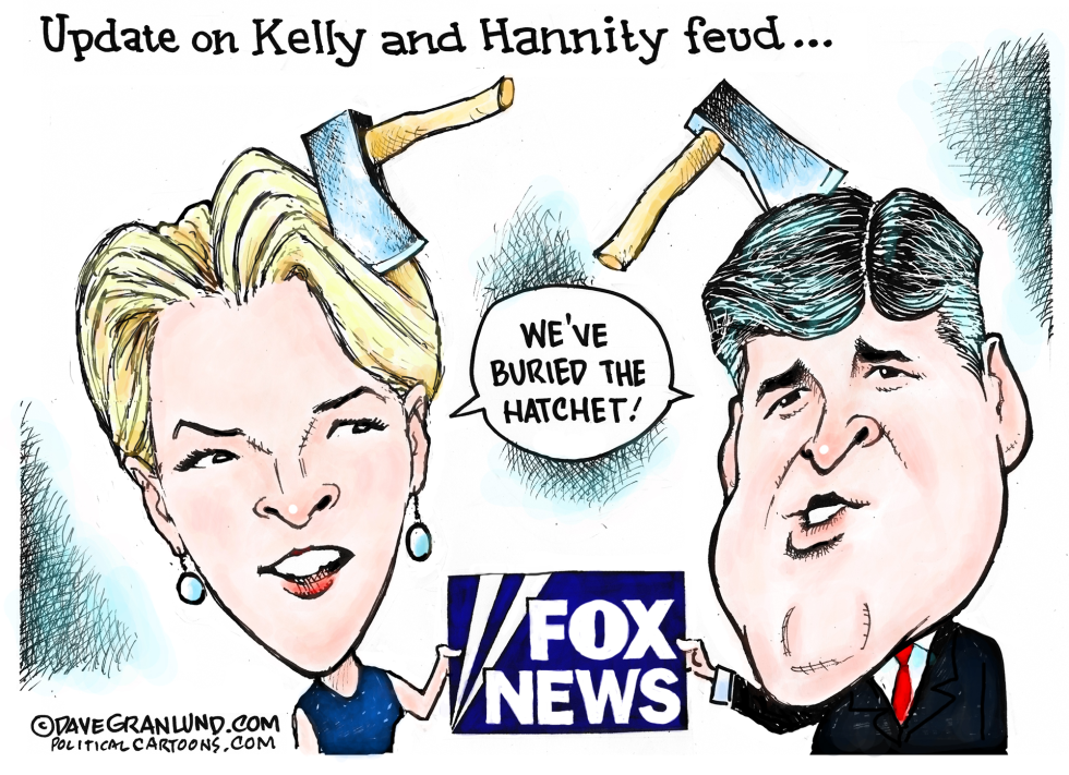 KELLY AND HANNITY FEUD  by Dave Granlund