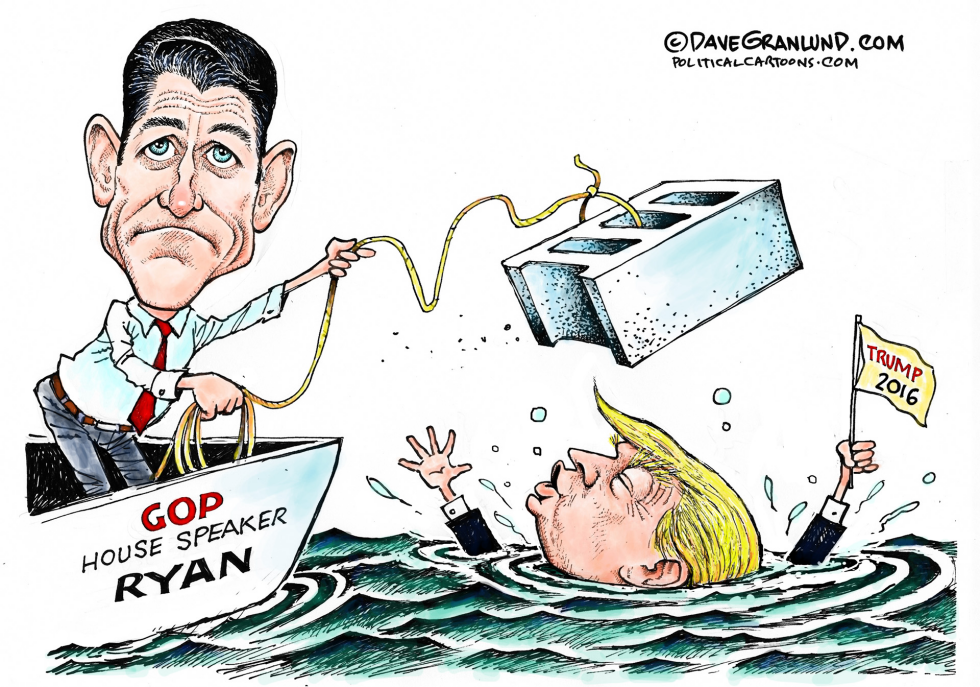  RYAN VS TRUMP 2016 by Dave Granlund