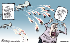GALAXY NOTE 7  by Mike Keefe