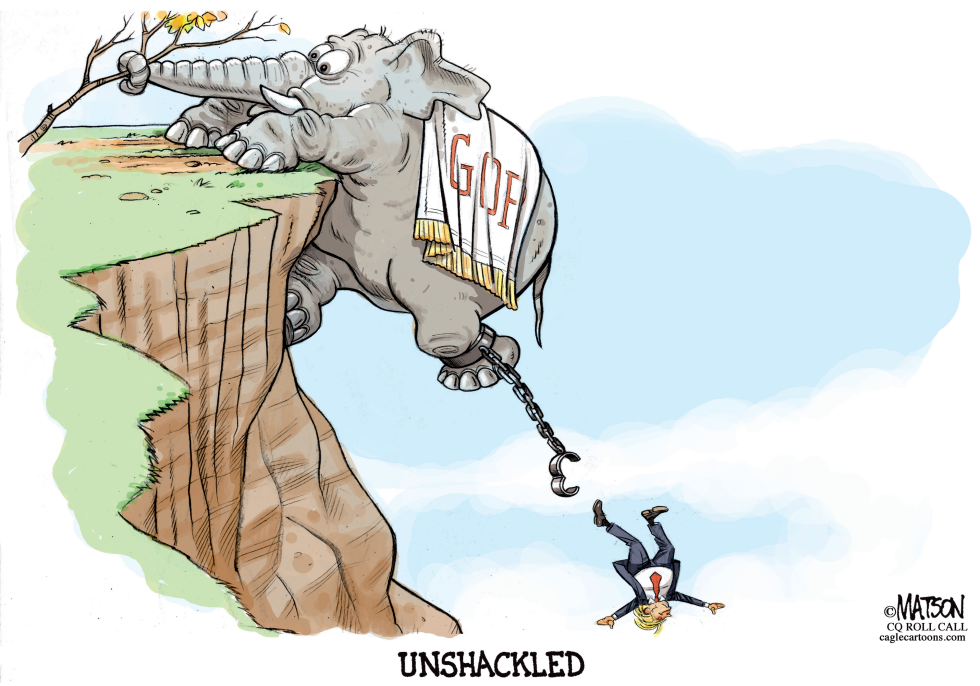 Trump Unshackled From GOP-COLOR