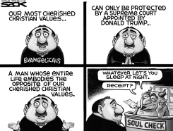 EVANGELICAL TRUMPER by Steve Sack