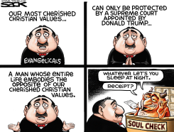 EVANGELICAL TRUMPER  by Steve Sack
