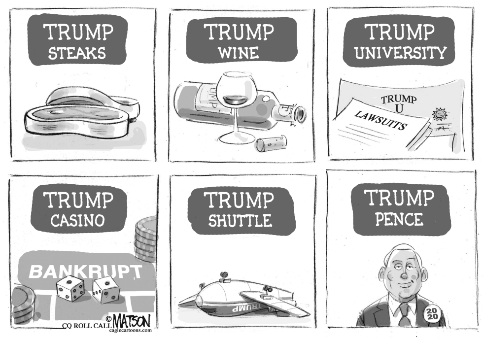  THE TRUMP BRAND RUBS OFF ON MIKE PENCE by RJ Matson