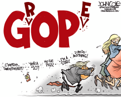 TRUMP AND THE GROPE  by John Cole