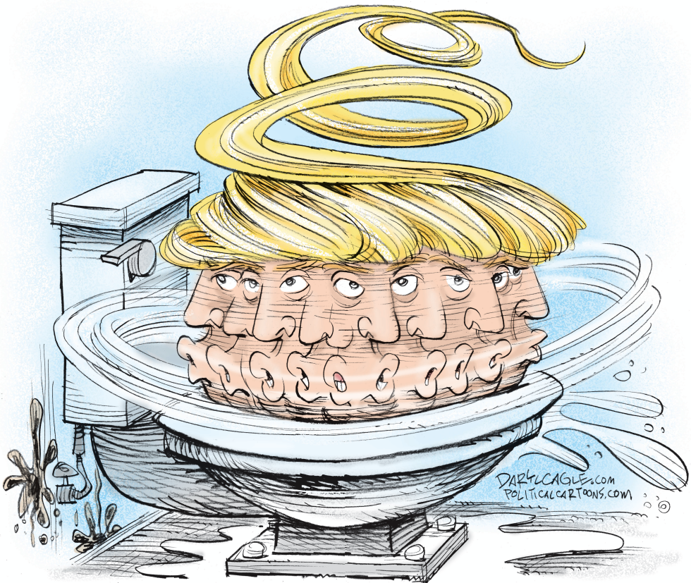  GIRO EN LA CAMPAñA DE TRUMP  by Daryl Cagle