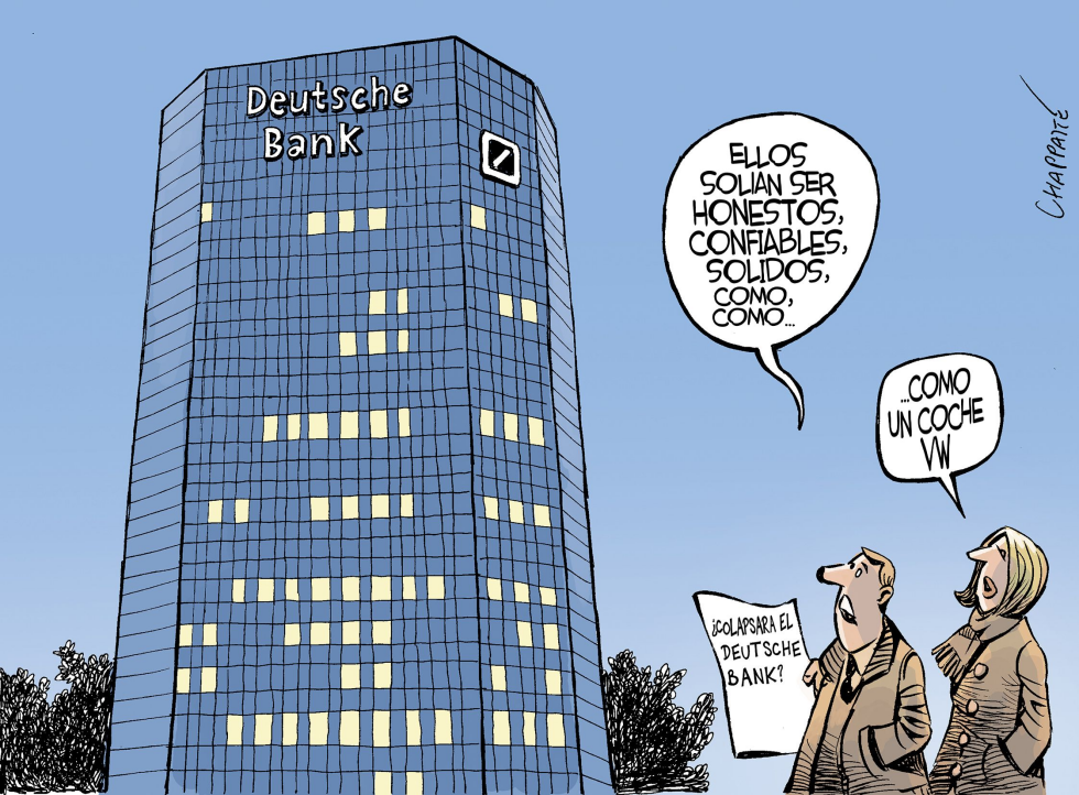  DEUTSCHE BANK EN PROBLEMAS by Patrick Chappatte