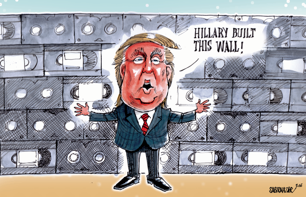  HILLARY BUILT THIS WALL by Sabir Nazar