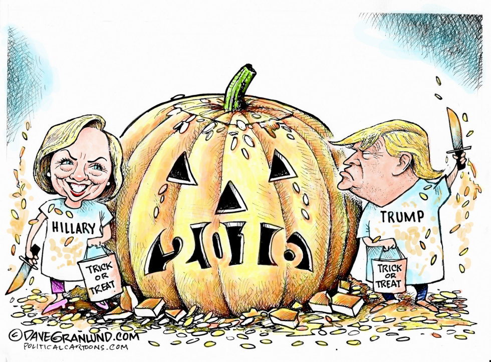 Election 2016 trick or treat COLOR