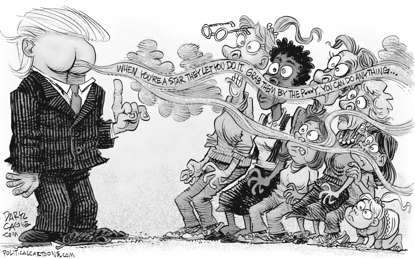Trump Stinky Quote BW