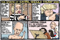 SATIRE UNDER THE TRUMP ADMINISTRATION by Monte Wolverton