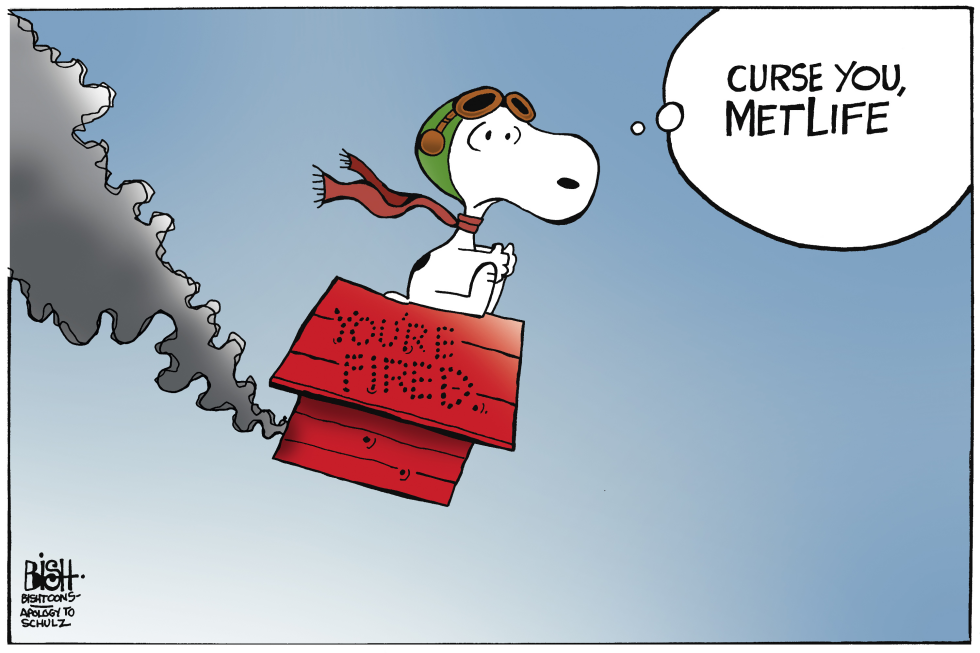 MetLife fires Snoopy,