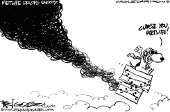 MET LIFE DROPS SNOOPY by Milt Priggee