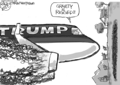 TRUMP CRASH by Pat Bagley