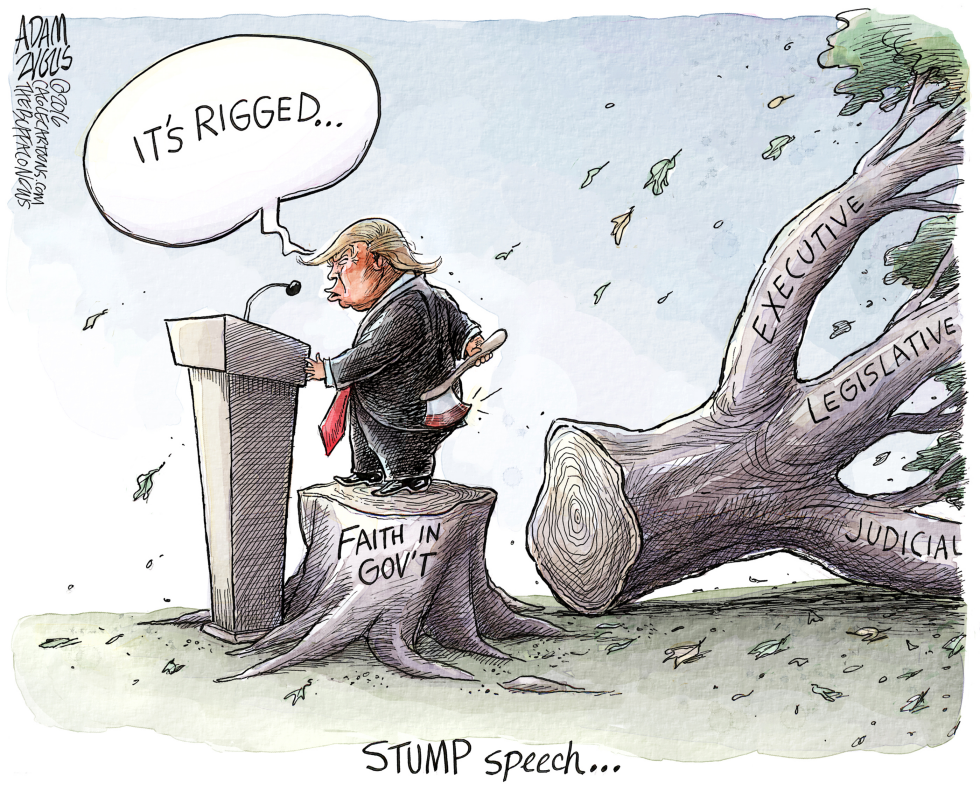  TRUMP STUMP SPEECH by Adam Zyglis