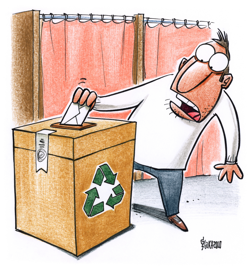 Recycle ballot box