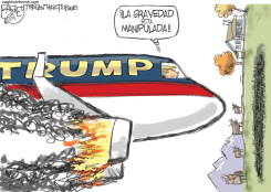 TRUMP SE ESTRELLA /  by Pat Bagley