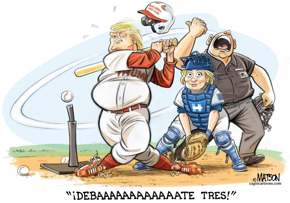 Trump baja y abanica en los Debates / COLOR