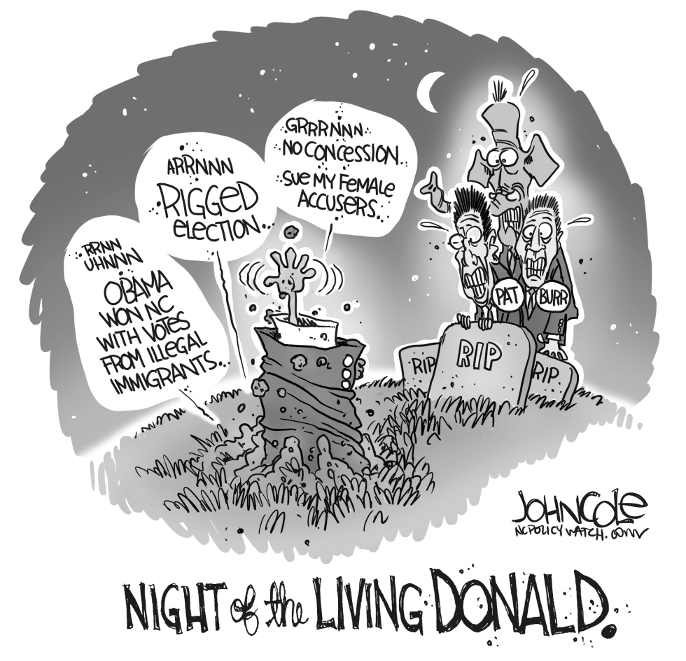 LOCAL NC Night of the Living Donald BW