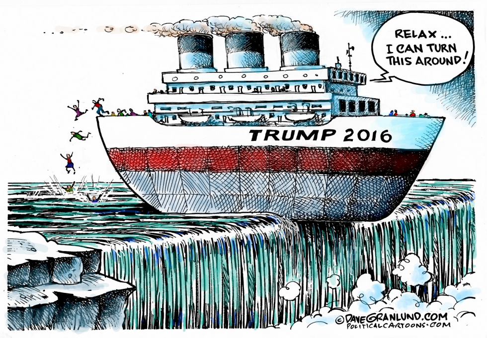  TRUMP DIRECTION 2016 by Dave Granlund