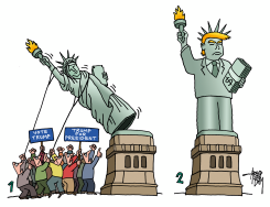 STATUE OF TRUMP by Arend Van Dam