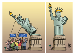 STATUE OF TRUMP by Arend Van Dam