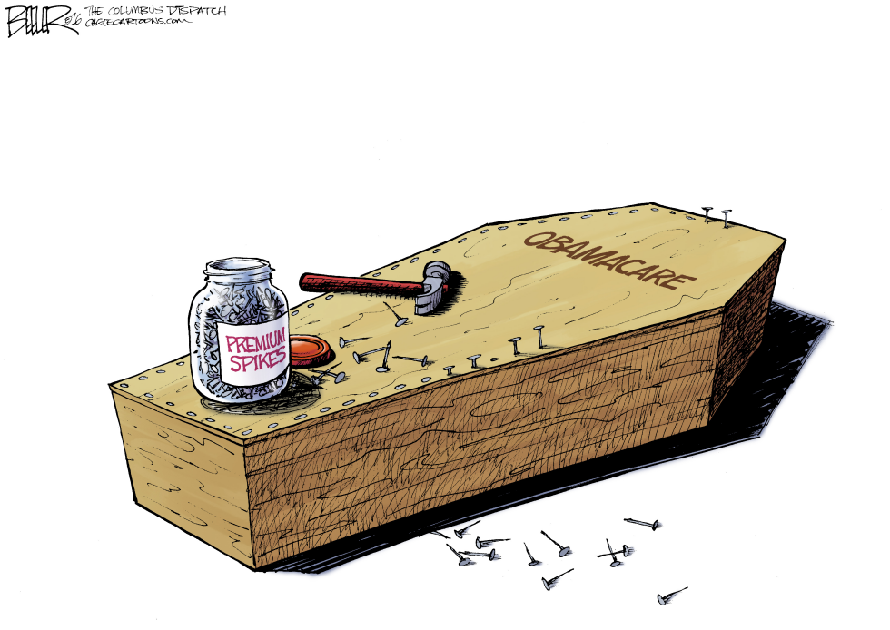  HEALTH CARE COFFIN by Nate Beeler